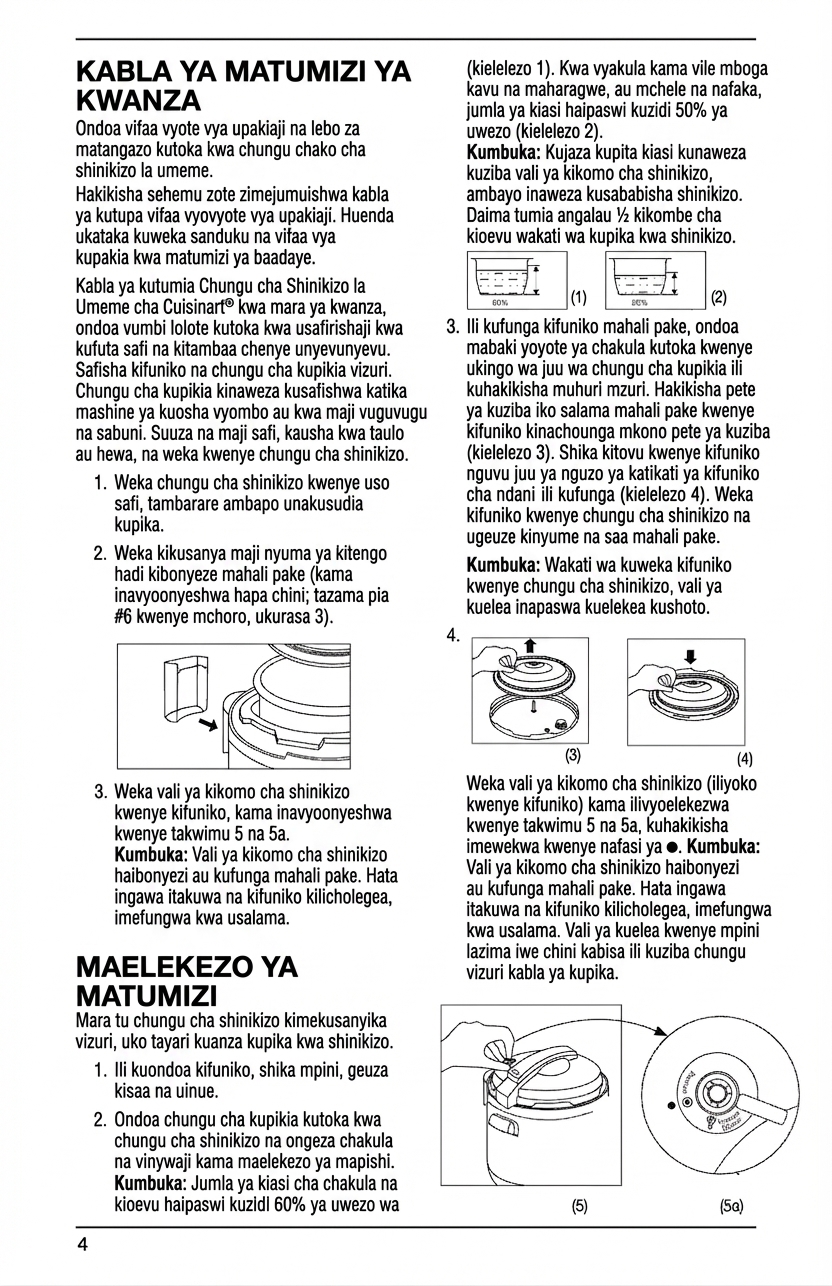 Technical manual translated to Kiswahili